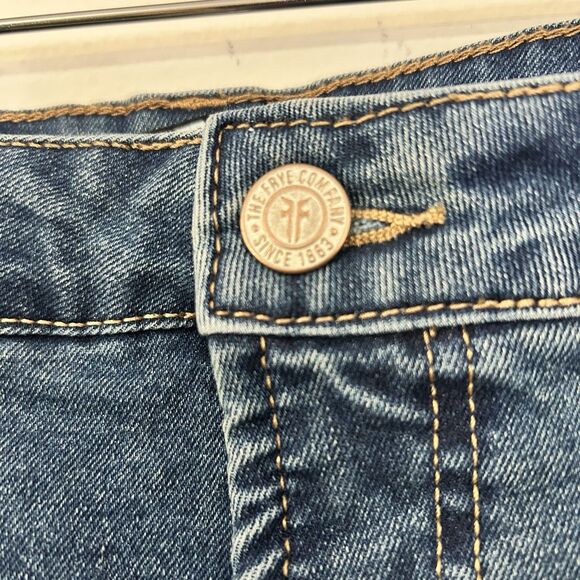 Frye Jeans Womens 14 Blue Denim Stretch Mid Rise Straight Leg Classic Fit 14/32 - Picture 8 of 8